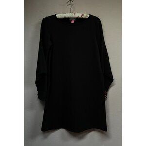 Scapa Lauren Perre Women's Tunic Dress Round Neck Bell Sleeve Medium Black